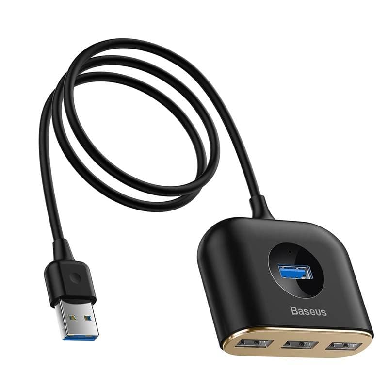 Baseus - 4-in-1 USB HUB Adapter, 1m, Schwarz (CAHUB-AY01) – 2