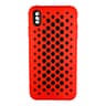 iPhone XS Max - Étui de protection perforé, rouge