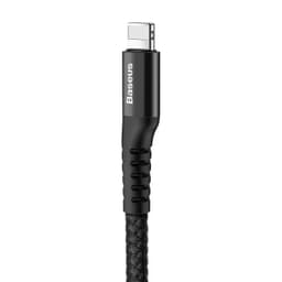 Baseus - Fish Eye Spring Data Cable USB for iP, 2A 1m, Black (CALSR-01) – Bild 4