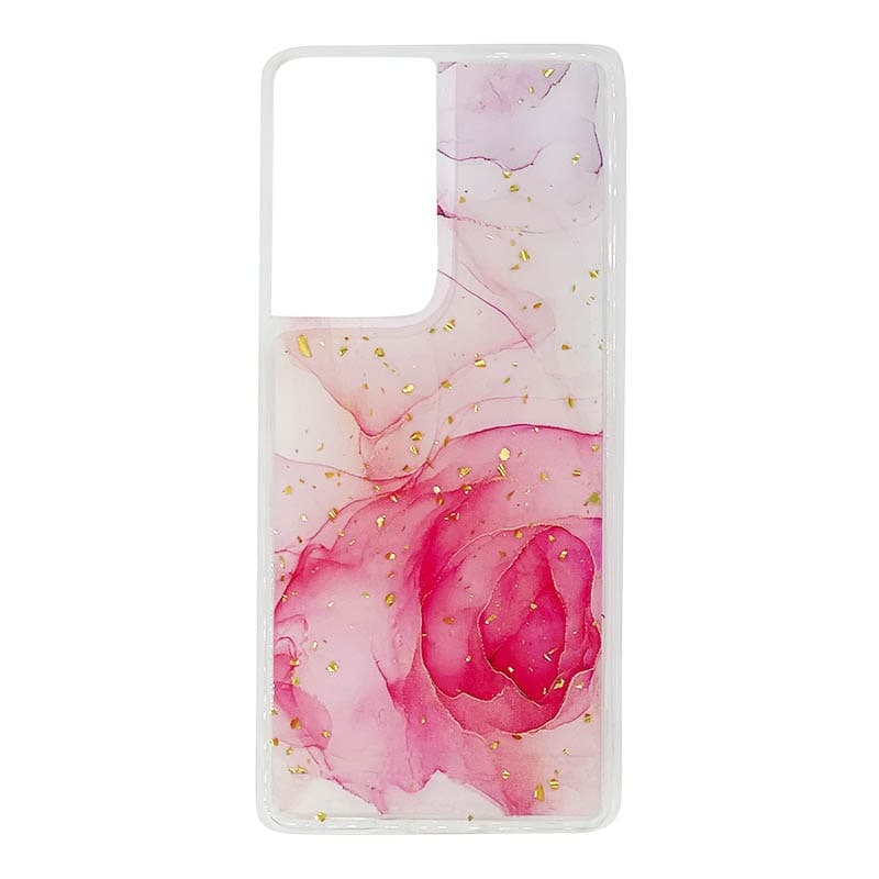 Samsung S21 Ultra - pink rose flower case
