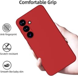 Samsung Galaxy S24+ - X-Level Thin Silicone Backcase Red – Bild 2