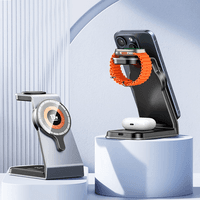 REMAX - RP-W85 3-in-1 Wireless Charger, 20.5W, Gray – Bild 4
