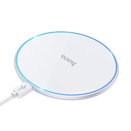 Caricabatterie rapido wireless ultrasottile HOCO CW6 pro bianco – Bild 1