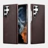 Samsung S22 Ultra - iCarer Pferde Leder Back Case Kaffee ALS2201