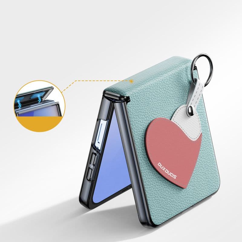 Samsung Galaxy Z Flip 7 - Dux Ducis Luvy Series, Love Edition, Blue – 4