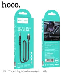 Hoco UPA17 Type-C auf AUX Digital audio conversion cable, 1m, schwarz – Bild 9