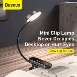 Baseus - Comfort - Mini lampada da lettura, grigio scuro (DGRAD-0G) – Bild 3