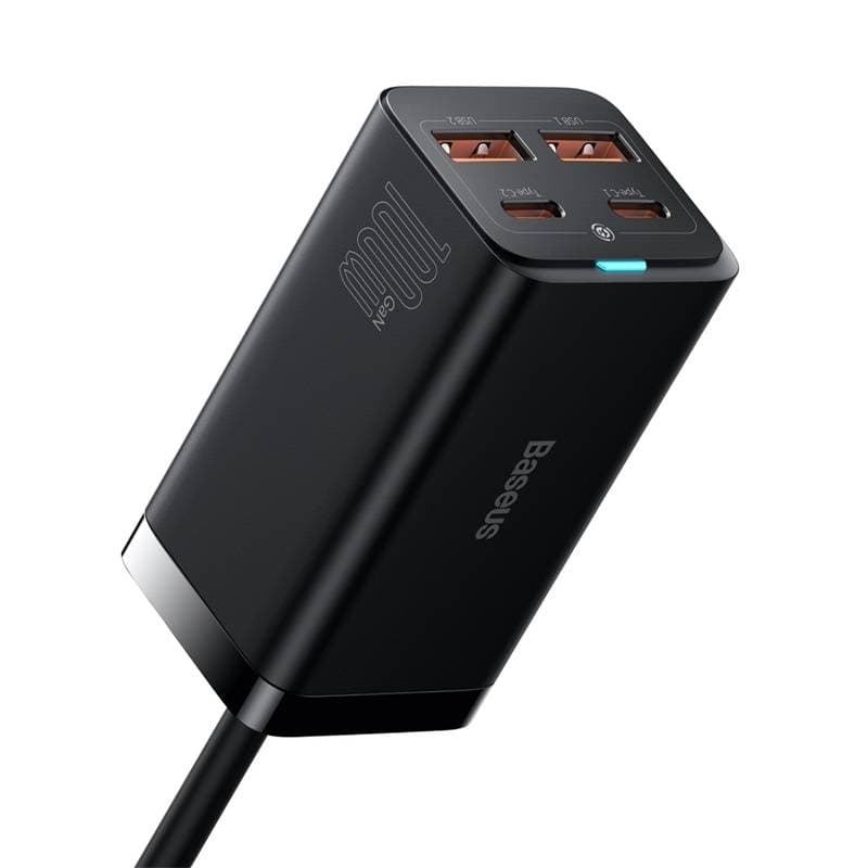 Baseus - GaN3 Pro - Desktop Schnellladegerät 2U+2C, 100W EU, Schwarz (CCGP000101) – 3