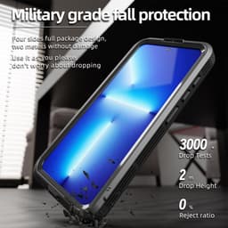 Samsung Galaxy S24 - Redpepper IP68 Mars Series Custodia impermeabile per esterni con MagSafe, nero – Bild 6