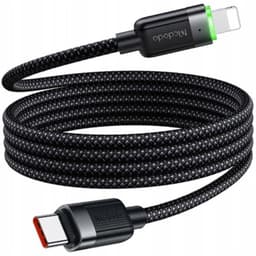 McDodo - USB-C to Lightning Magnetic Self Winding Cable, 1.2m, 36W, Schwarz – Bild 9