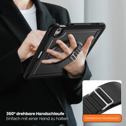 iPad Air 11" (6th Gen 2024 / 7th Gen 2025) - RPD HEX-S FE Rugged Case Handle & Kickstand, Black – Bild 8