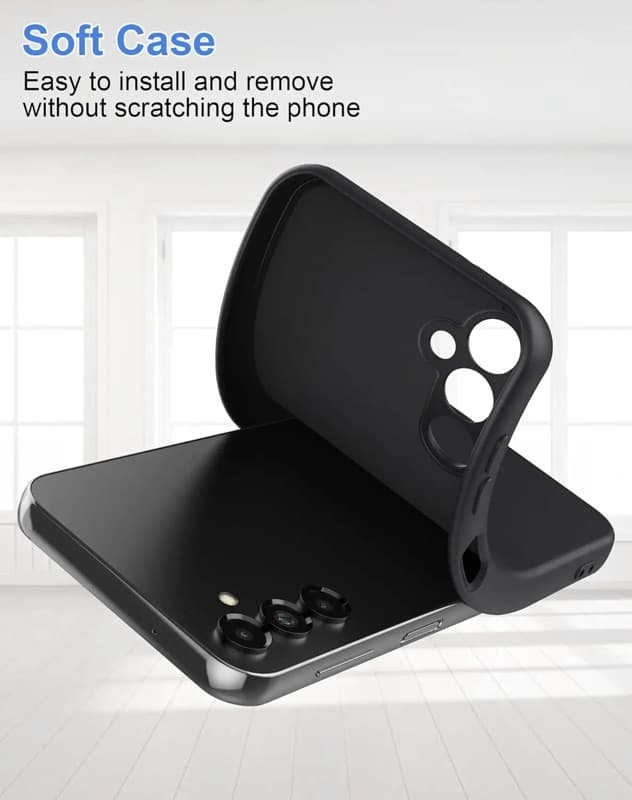 Samsung Galaxy S24 Plus - Custodia protettiva in silicone, nero – 3