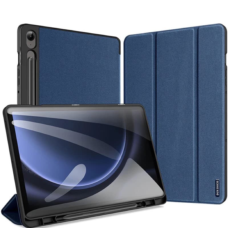 Samsung Galaxy Tab S10+ / S9+ / S9 FE Plus - Dux Ducis Domo Series, étui à rabat relevable, bleu – 2