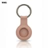 AirTag Schlüsselanhänger - RPD Silikon Case mit Metallring, Sandpink