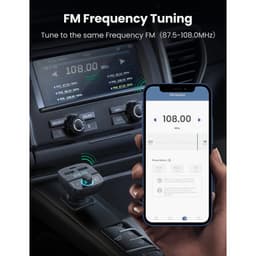 Ugreen – Bluetooth FM Transmitter Auto mit QC/PD (CD229 / 80910), grau/schwarz – Bild 3