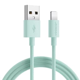 S-1030M13 - JoyRoom Colorful USB-A to Lightning Fast charging Cable Green 1m – Bild 1