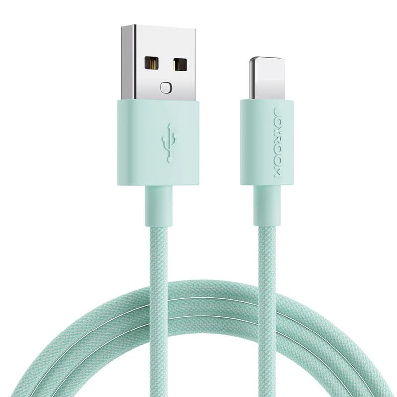 S-1030M13 - JoyRoom Colorful USB-A to Lightning Fast charging Cable Green 1m