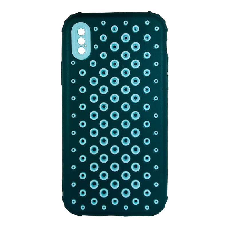 iPhone X/XS - Perforated Case Dark Blue