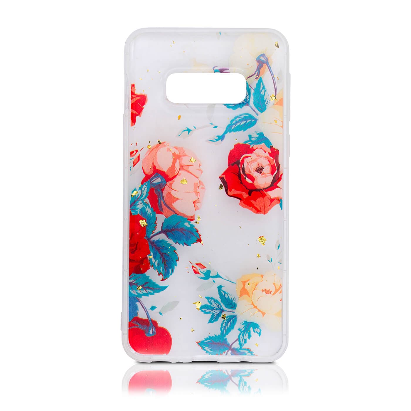 Samsung S10e Fiori Rossi