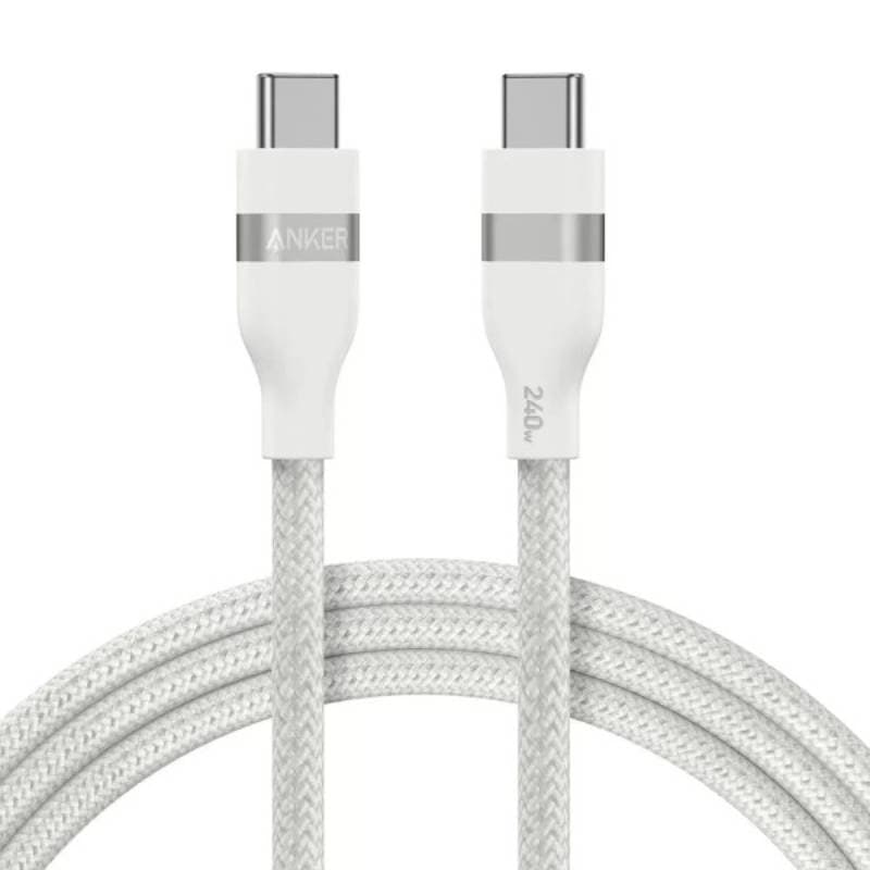 Cavo Anker Ultra Soft - Da USB-C a USB-C - 240W - 0,9M - Bianco