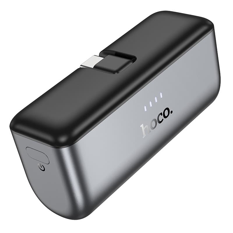 Hoco - Q31 Ingenious PD20W Powerbank, 5000mAh, porta USB-C, portatile, nero – 3