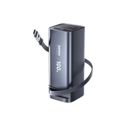 Remax - Powerbank con cavo integrato, FC-22 100W, 20000mAh, nero – Bild 1