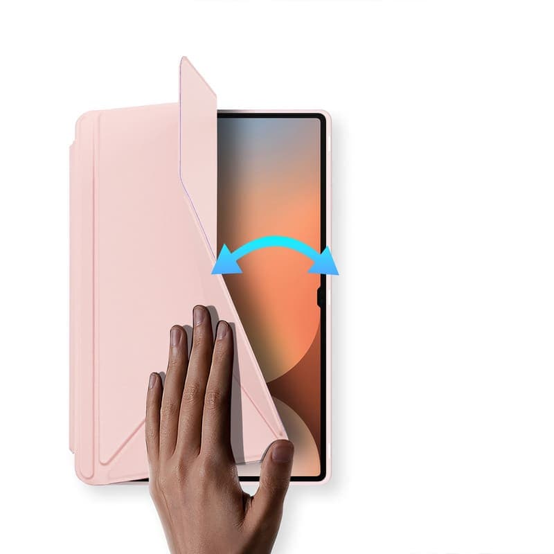 Samsung Galaxy Tab S11 - Dux Ducis Magi Series, étui à rabat relevable, rose – 4