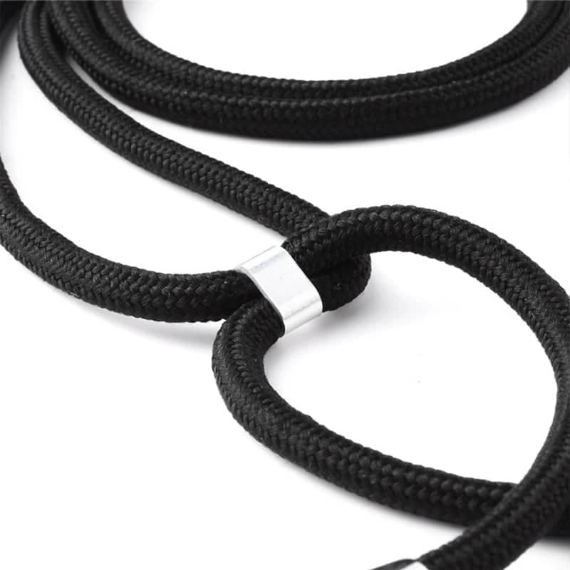 Samsung S23 - Handykette / Necklace – Transparent mit praktischem schwarzem Band – 3