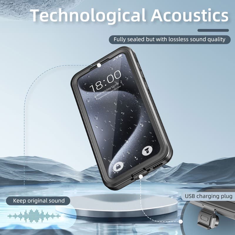 Samsung Galaxy A35 - Redpepper IP68 SAM Series Wasserdichtes Outdoor Case, schwarz – 4