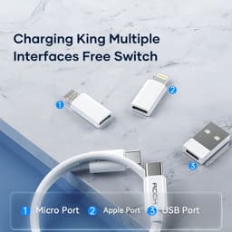 ROCK - Multifunktionales Aufbewahrungs-Set - USB-C PD Kabel (60W), SIM-Fach und Adapter – Bild 7