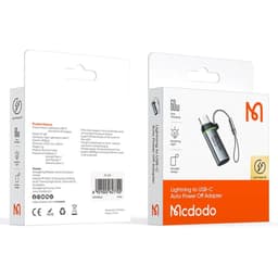McDodo - USB-C to Lightning Adapter, 60W, Auto Power Off , Schwarz – Bild 8