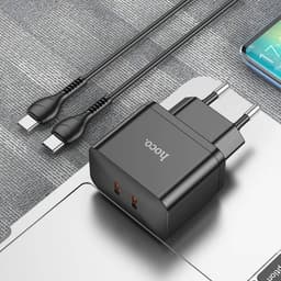 Hoco PD35W Dual Port USB-C Quick Charger, N29 – Bild 1
