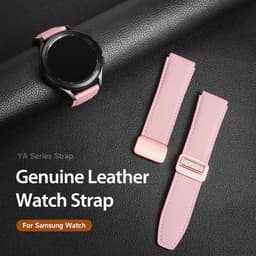 Galaxy Watch - DUX Gadget Series strap made of genuine leather (20mm), YA version, pink – Bild 5