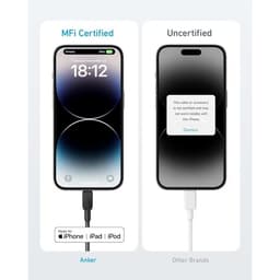 Anker 310 braided cable - USB-C to Lightning - 0.9M - Black – Bild 2