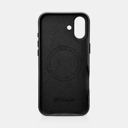 iCarer - iPhone 16 Plus - Oil Wax Premium Genuine Leather Backcase, Black (WMI16240703-BK) – Bild 4