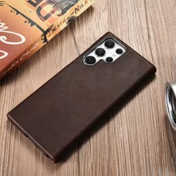 iCarer Samsung S22 Ultra Pferde Echtleder Back Case Schwarz (ALS2201-BK) – Bild 6