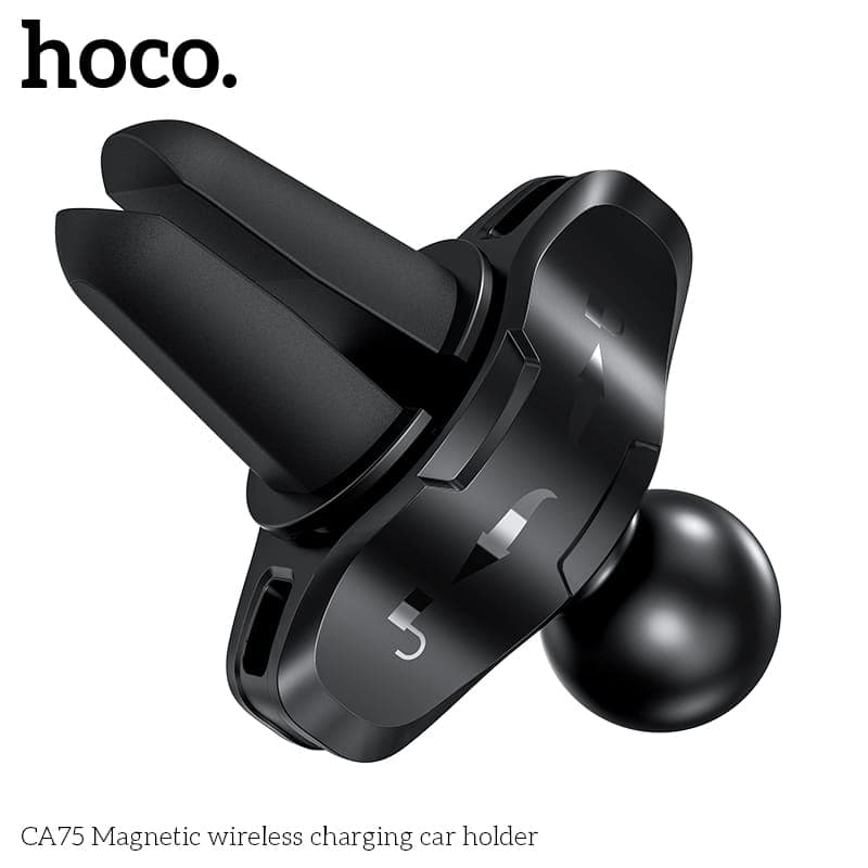 Hoco CA75 Supporto magnetico di ricarica wireless per auto, nero – 3