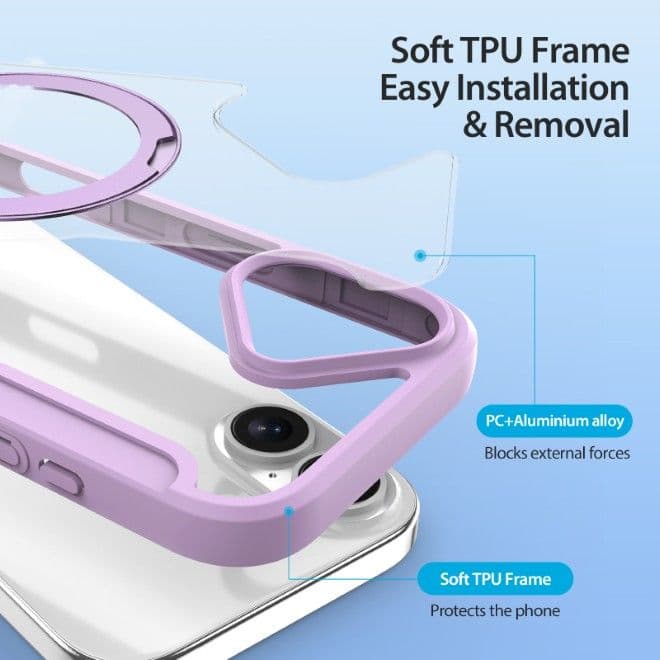 iPhone 17 - Dux Ducis Skin X Pro Series Hülle mit MagStand, Violett – 3