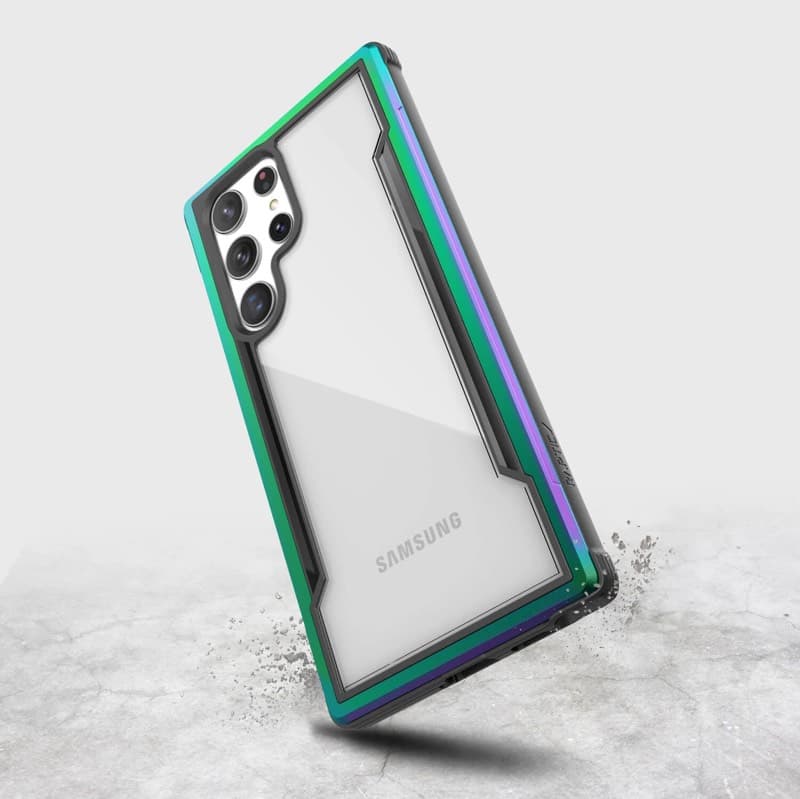 Samsung Galaxy S23 Ultra - Custodia Raptic/X-Doria Defence Shield con cornice iridescente – 2