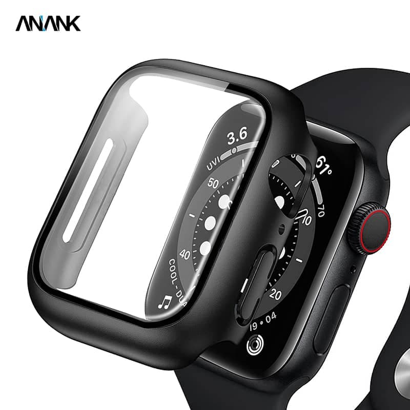 ANANK Apple Watch 41 mm - Vetro temperato / vetro blindato con custodia bumper