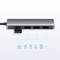 Ugreen – USB-C Hub 4-Port mit Powerport (CM219 / 70336), grau/schwarz – Bild 6