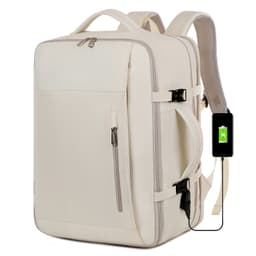 Okade S3610 Laptop Backpack 17.3 inch - Business Travel Backpack with USB, Suitcase Design, Beige – Bild 2