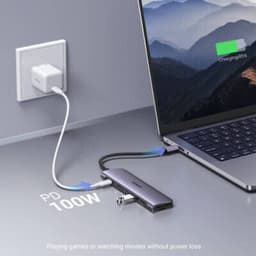 Ugreen - Hub USB-C 7-in-1 con HDMI, SD/TF e PD (CM195 / 15214), grigio/nero – Bild 3