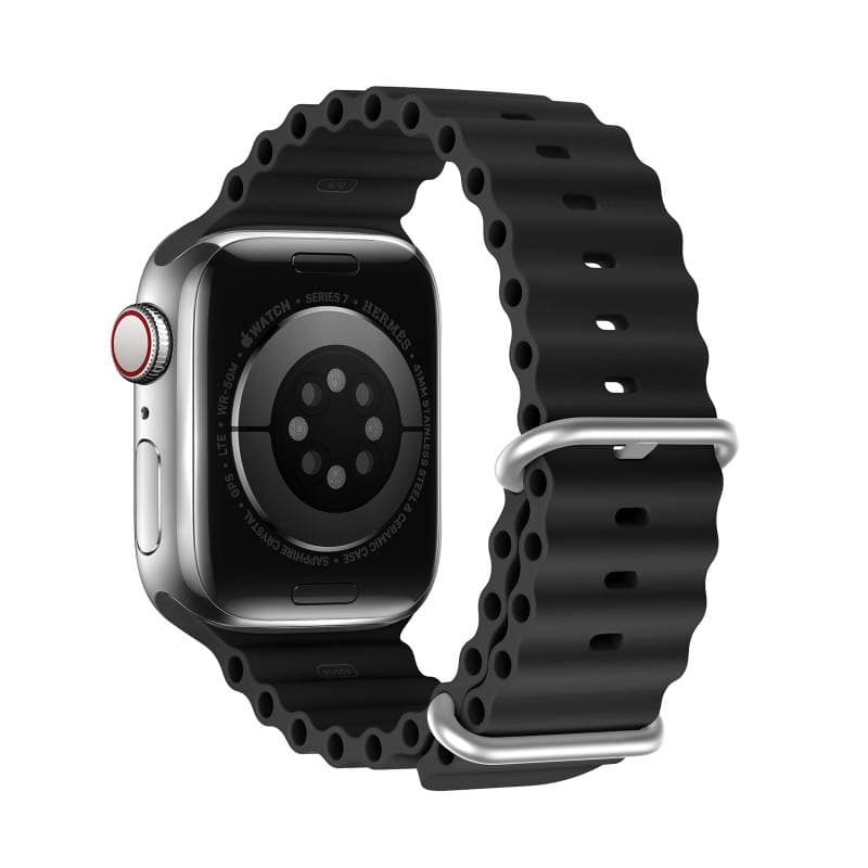 Apple Watch - DUX OceanWave Version Strap - 42mm/44mm/45mm/46mm(10.Gen)/49mm, Schwarz – 2