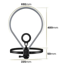 Hoco - K31 neck mount with MagSafe for portrait/landscape format, black – Bild 4
