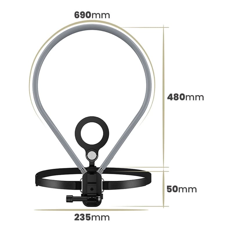 Supporto da collo Hoco K31 con MagSafe per formato ritratto/paesaggio, nero – 4