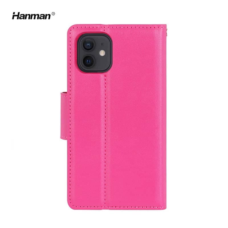 Apple iPhone 6 Plus / 6s Plus - Hanman Mill Flip Case mit 3 Kartenfächern, pink – 4