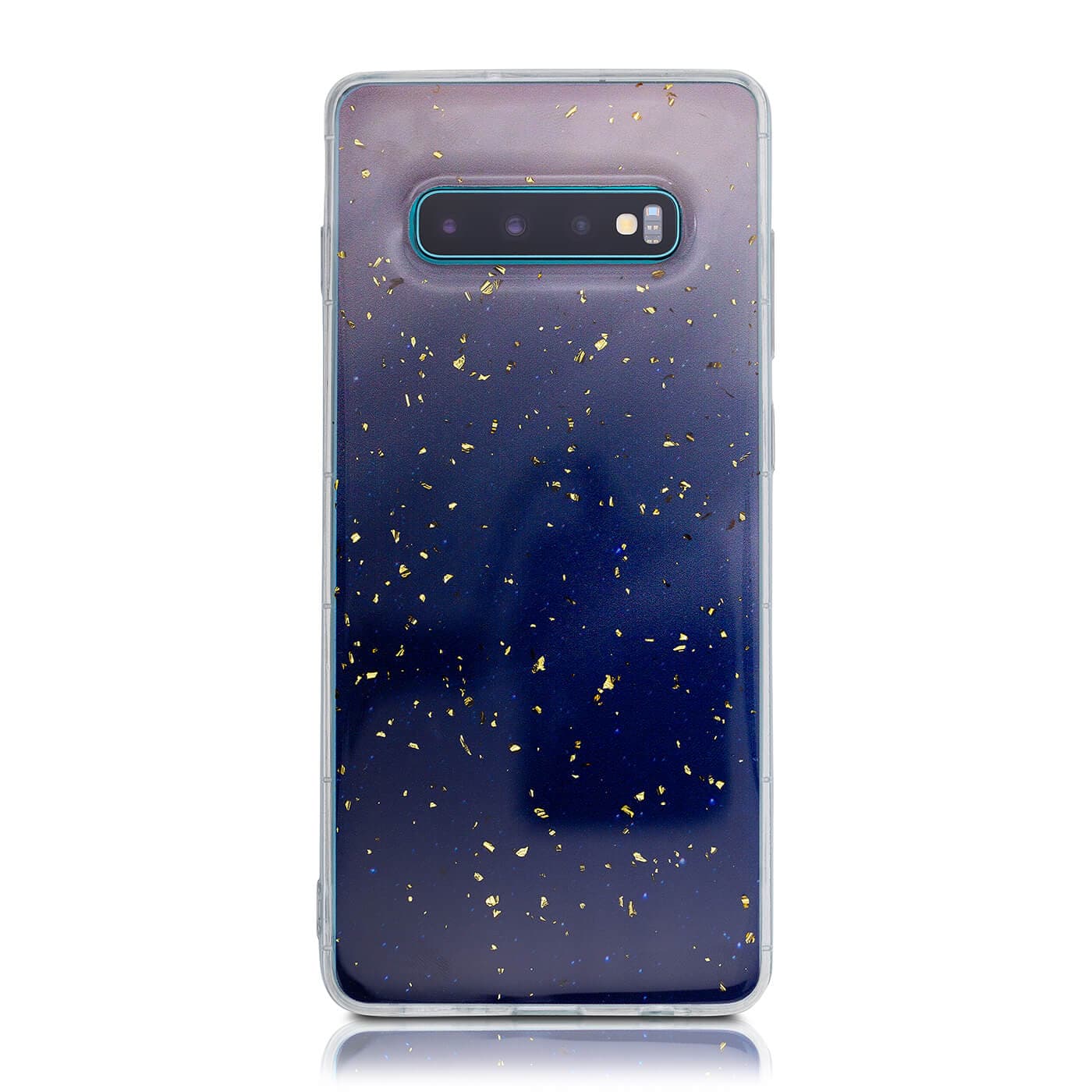 Samsung S10+ Sky & Gold flakes