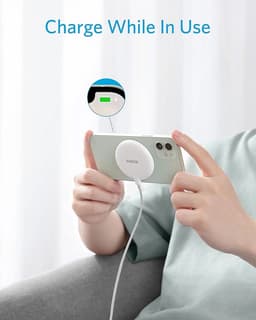 Anker - Pad magnetico PowerWave Select - Caricabatterie wireless Qi da 7,5 W, bianco – Bild 3
