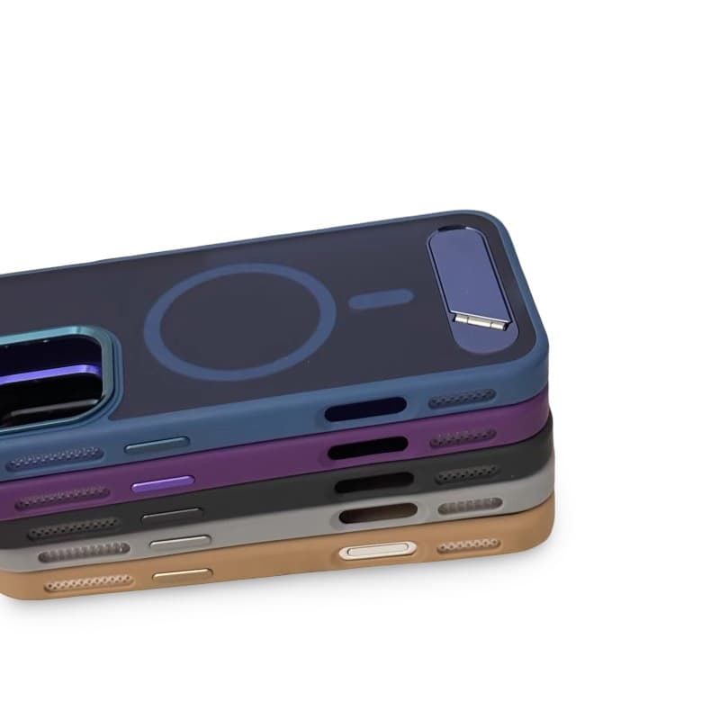 Apple iPhone 15 Pro - MagSafe Kickstand Etui, schwarz, Matt – 3